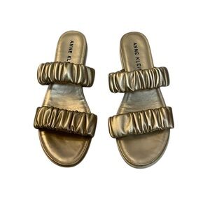 Anne Klein iFlex Women’s Metallic Gold Sandals
